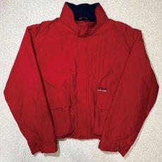 画像1: 「Polo RALPH LAUREN(ポロ ラルフローレン)」90s XLサイズ フリースライニング コットンナイロンジャケット コットンナイロンブルゾン【送料無料】 (1)