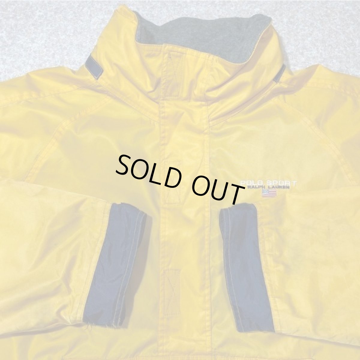 画像2: 「POLO SPORT(ポロスポーツ)」90s XLサイズ フリースライニング ナイロン アノラックジャケット アノラックブルゾン 【送料無料】 (2)