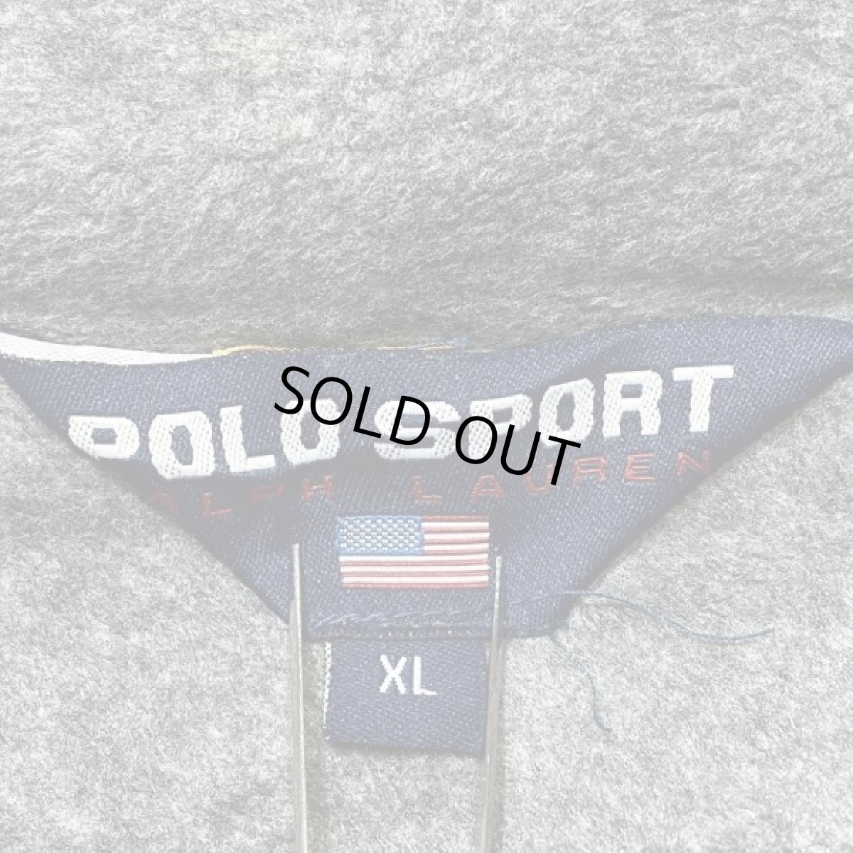 画像7: 「POLO SPORT(ポロスポーツ)」90s XLサイズ フリースライニング ナイロン アノラックジャケット アノラックブルゾン 【送料無料】 (7)