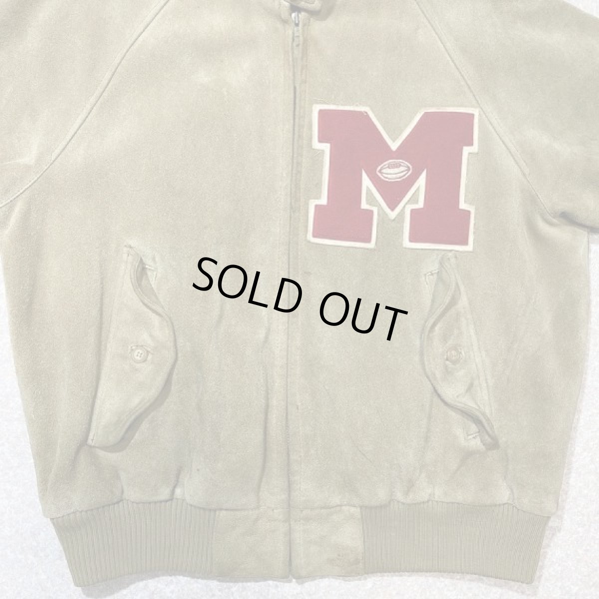 画像4: 「Polo RALPH LAUREN(ポロ ラルフローレン)」90s スウェードレザー ワッペンカスタム スウィングトップ ハリントン スポーツジャケット 【送料無料】 (4)