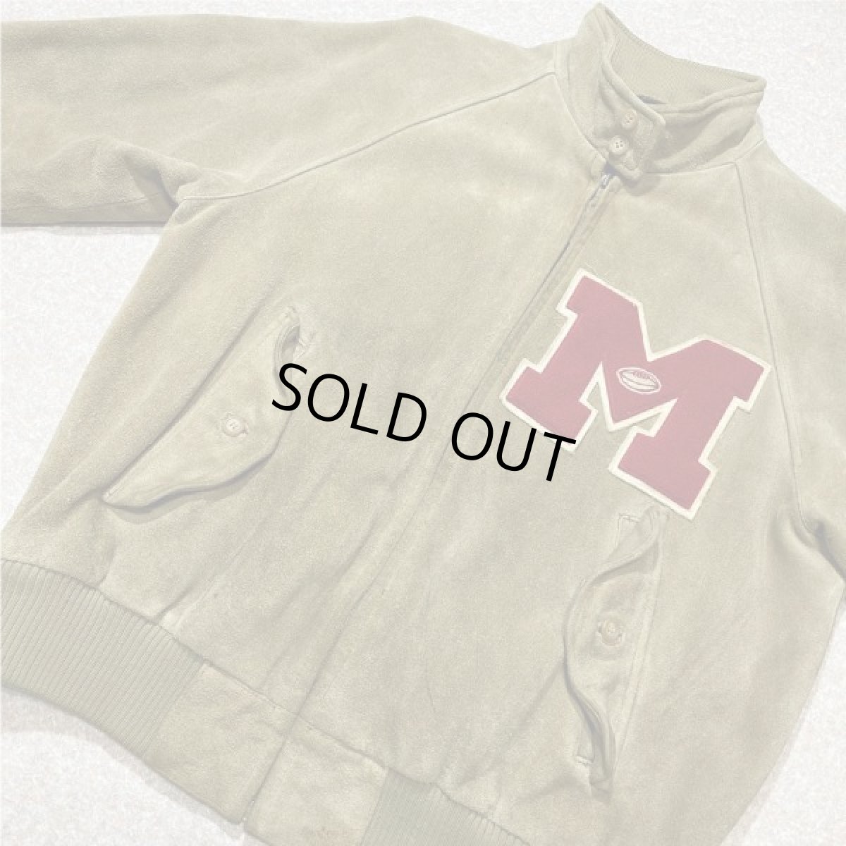 画像15: 「Polo RALPH LAUREN(ポロ ラルフローレン)」90s スウェードレザー ワッペンカスタム スウィングトップ ハリントン スポーツジャケット 【送料無料】 (15)