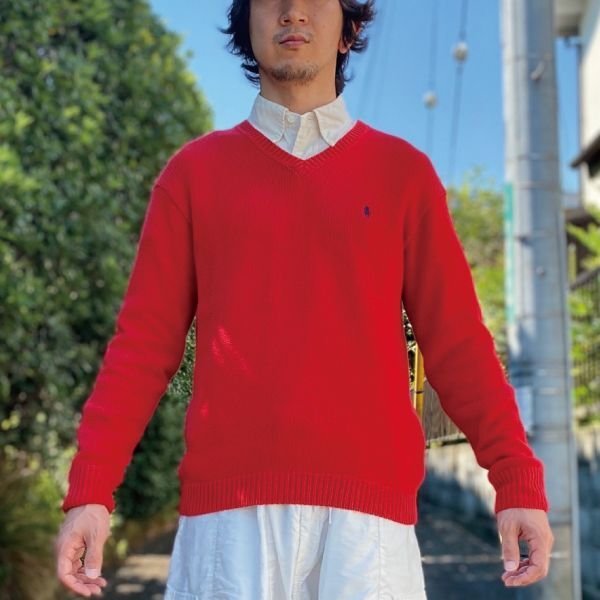 もり　POLO　SPORT　Ralph Lauren　メンズセーター　赤 古着通販 サイト | IDENTITY official web store (アイデンティティー)