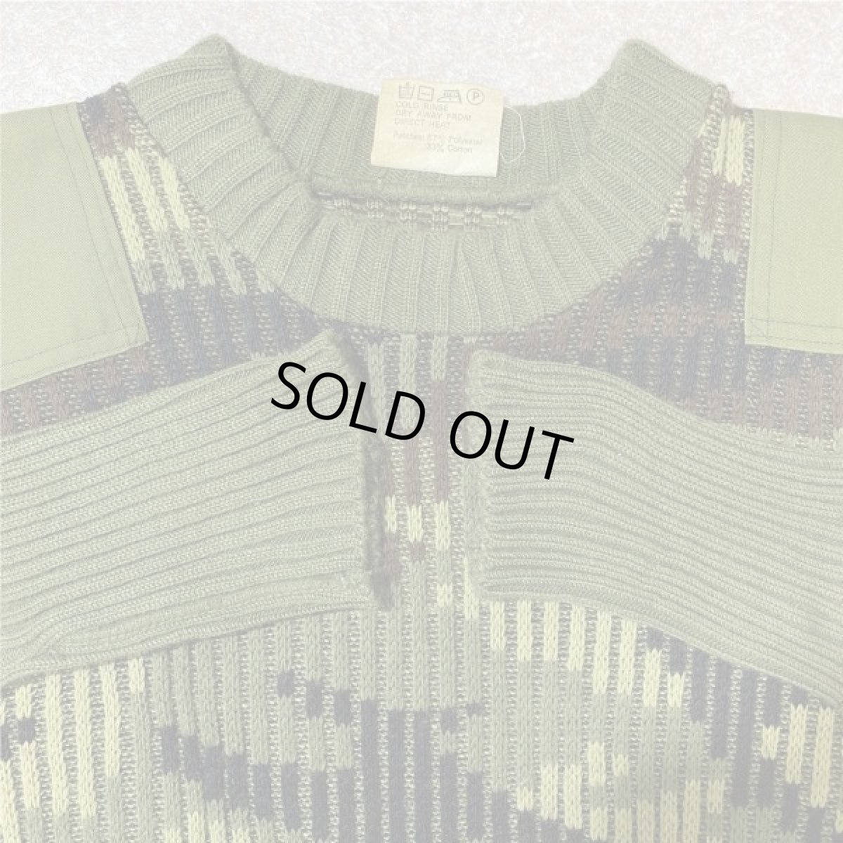 画像3: 「NO BRAND(ノーブランド)」カモフラージュ イングランド製 英国製 アクリル コマンド ニット (3)