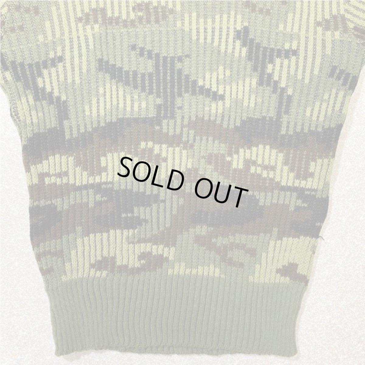 画像5: 「NO BRAND(ノーブランド)」カモフラージュ イングランド製 英国製 アクリル コマンド ニット (5)