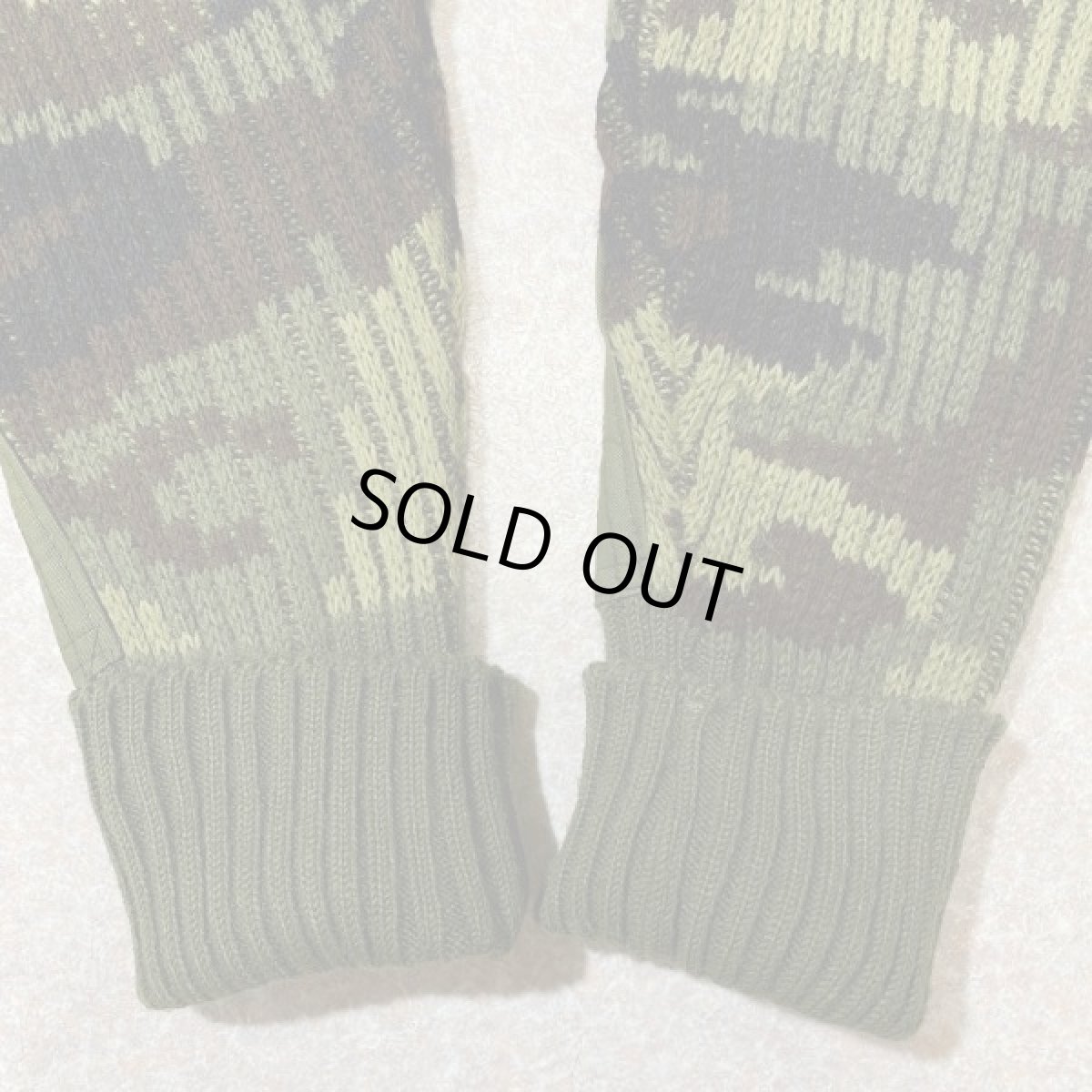 画像7: 「NO BRAND(ノーブランド)」カモフラージュ イングランド製 英国製 アクリル コマンド ニット (7)