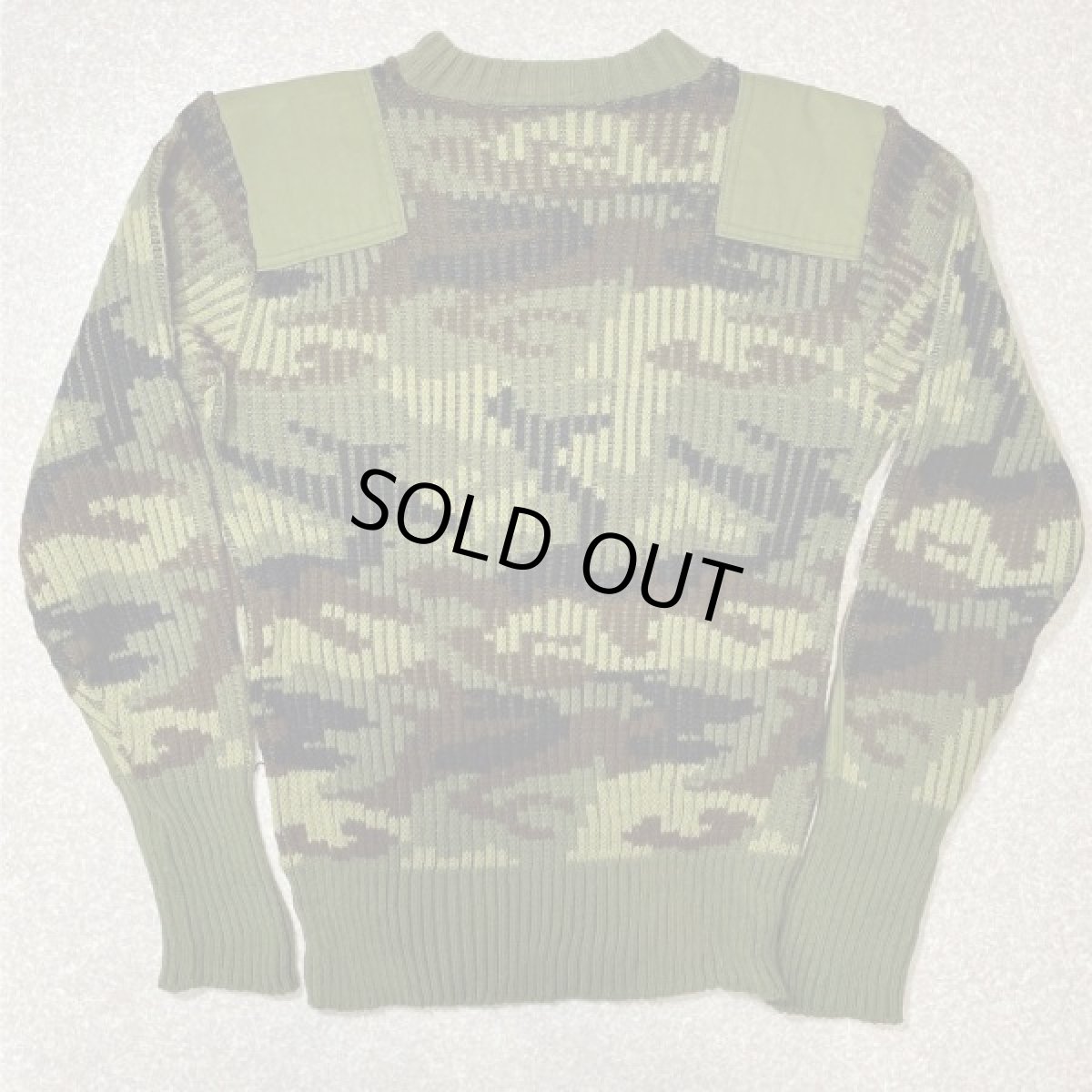 画像8: 「NO BRAND(ノーブランド)」カモフラージュ イングランド製 英国製 アクリル コマンド ニット (8)