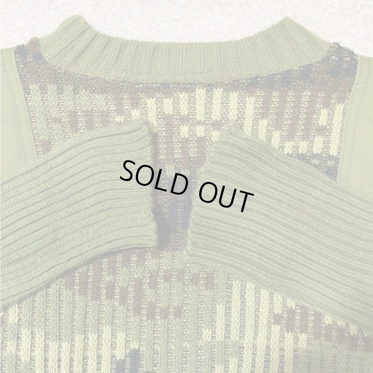 画像10: 「NO BRAND(ノーブランド)」カモフラージュ イングランド製 英国製 アクリル コマンド ニット (10)