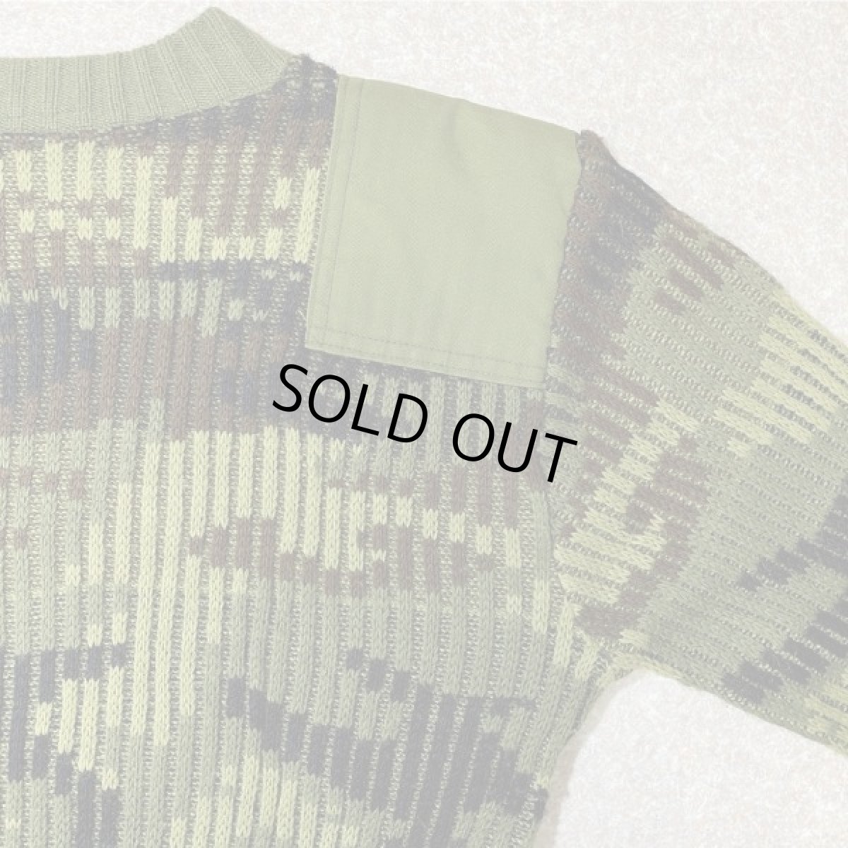 画像11: 「NO BRAND(ノーブランド)」カモフラージュ イングランド製 英国製 アクリル コマンド ニット (11)