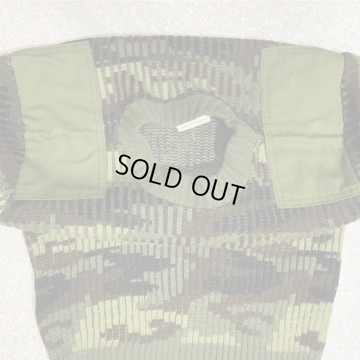 画像14: 「NO BRAND(ノーブランド)」カモフラージュ イングランド製 英国製 アクリル コマンド ニット (14)