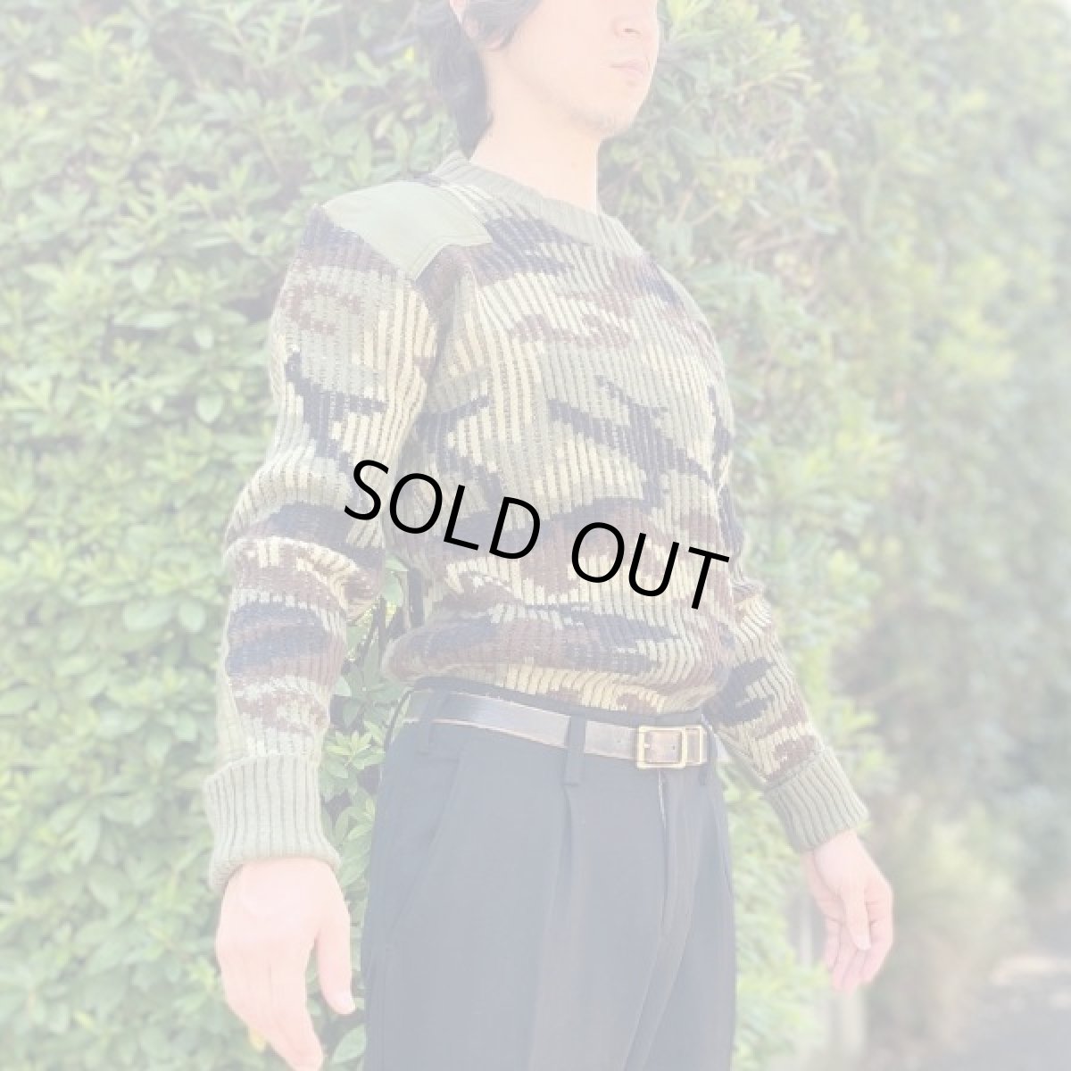 画像17: 「NO BRAND(ノーブランド)」カモフラージュ イングランド製 英国製 アクリル コマンド ニット (17)