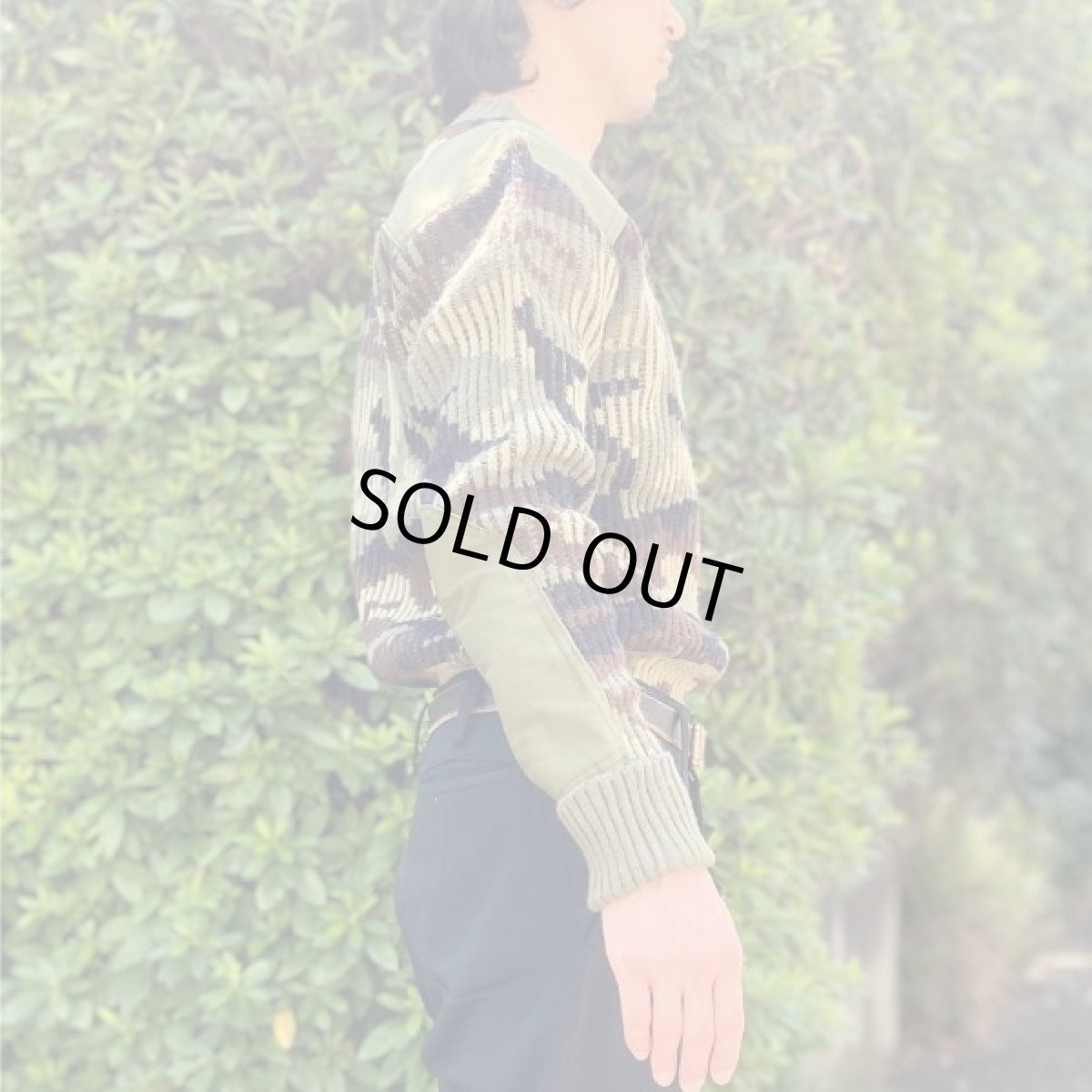 画像18: 「NO BRAND(ノーブランド)」カモフラージュ イングランド製 英国製 アクリル コマンド ニット (18)