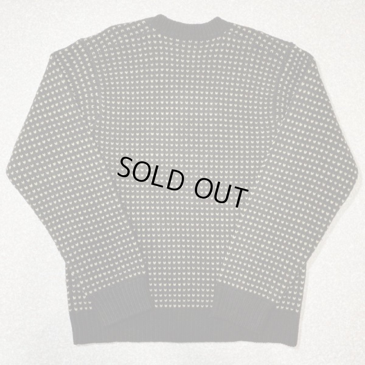 画像6: 「J.Crew(J.クルー)」90s 旧タグ バーズアイ ラムズウール100% Vネック ニット (6)