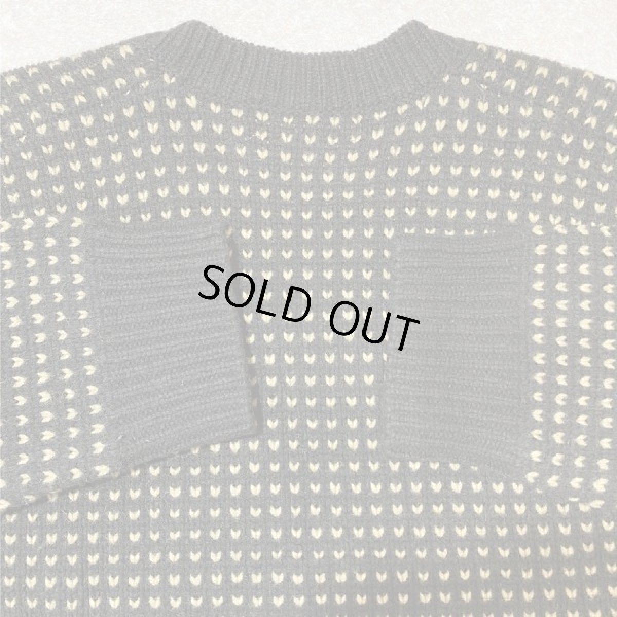 画像8: 「J.Crew(J.クルー)」90s 旧タグ バーズアイ ラムズウール100% Vネック ニット (8)