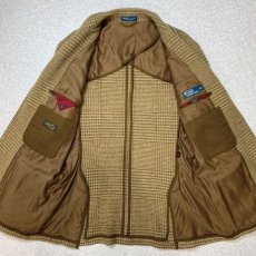 画像7: 「Polo RALPH LAUREN(ポロ ラルフローレン)」 42L マカオ製 ハウンドトゥース サイドベンツ グレンチェック ウール ジャケット (7)