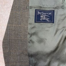 画像11: 「Burberrys(バーバリー)」 90s ハウンドトゥース 極小千鳥格子 センターベンツ 総裏 ジャケット (11)