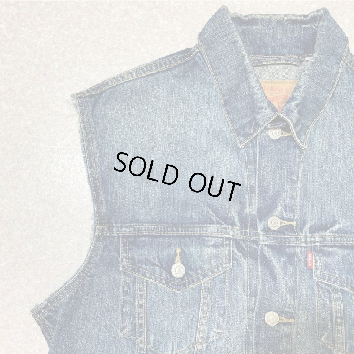 画像2: 「Levi's(リーバイス)」3rdタイプ ジャケット カットオフ デニム ベスト (2)