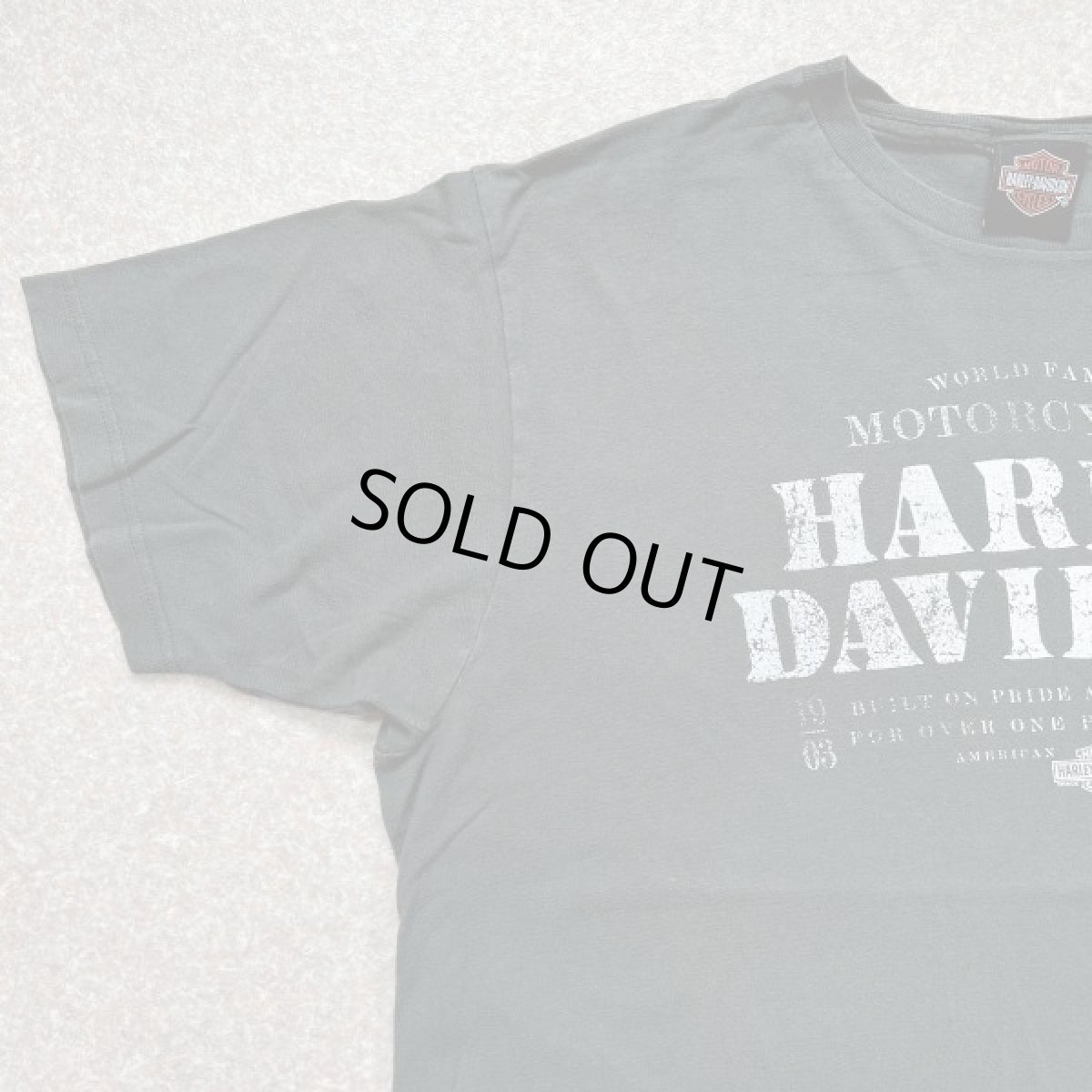 画像2: 「HARLEY-DAVIDSON(ハーレーダビッドソン)」モーターサイクル 両面プリント Tシャツ (2)