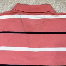 画像12: 「NAUTICA(ノーティカ)」ピンクボーダー ヨット刺繍 クラシックフィット ワンポイント カノコ 半袖ポロシャツ (12)