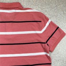 画像13: 「NAUTICA(ノーティカ)」ピンクボーダー ヨット刺繍 クラシックフィット ワンポイント カノコ 半袖ポロシャツ (13)