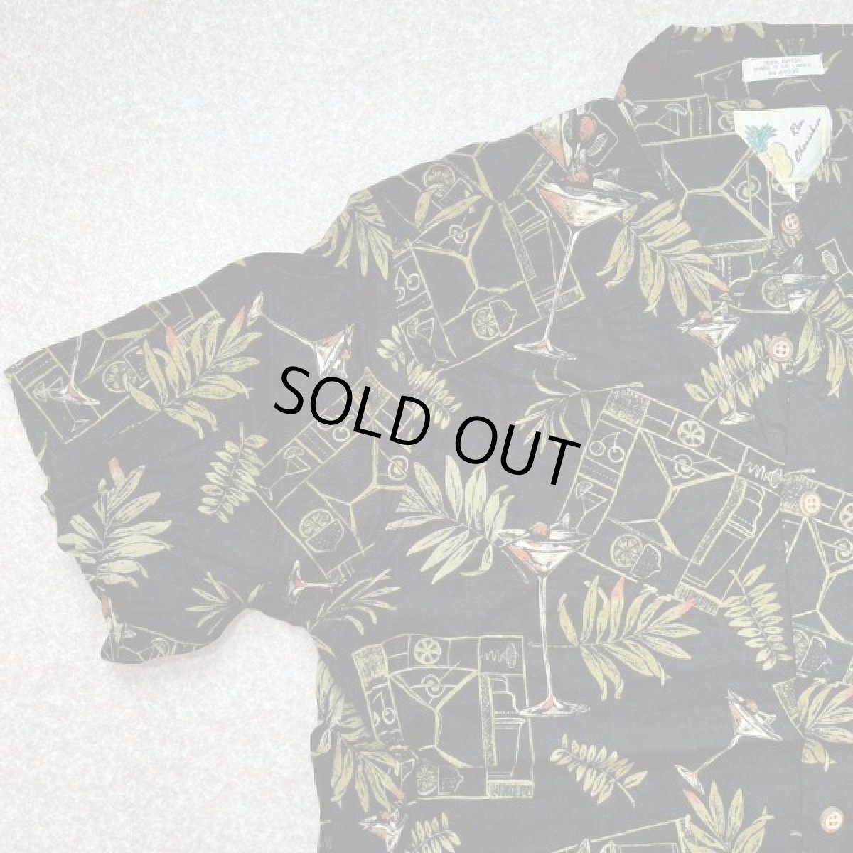 画像2: 「Ron Chereskin(ロン シェレスキン)」ボタニカル柄 カクテル柄 XL アロハシャツ 開襟シャツ (2)