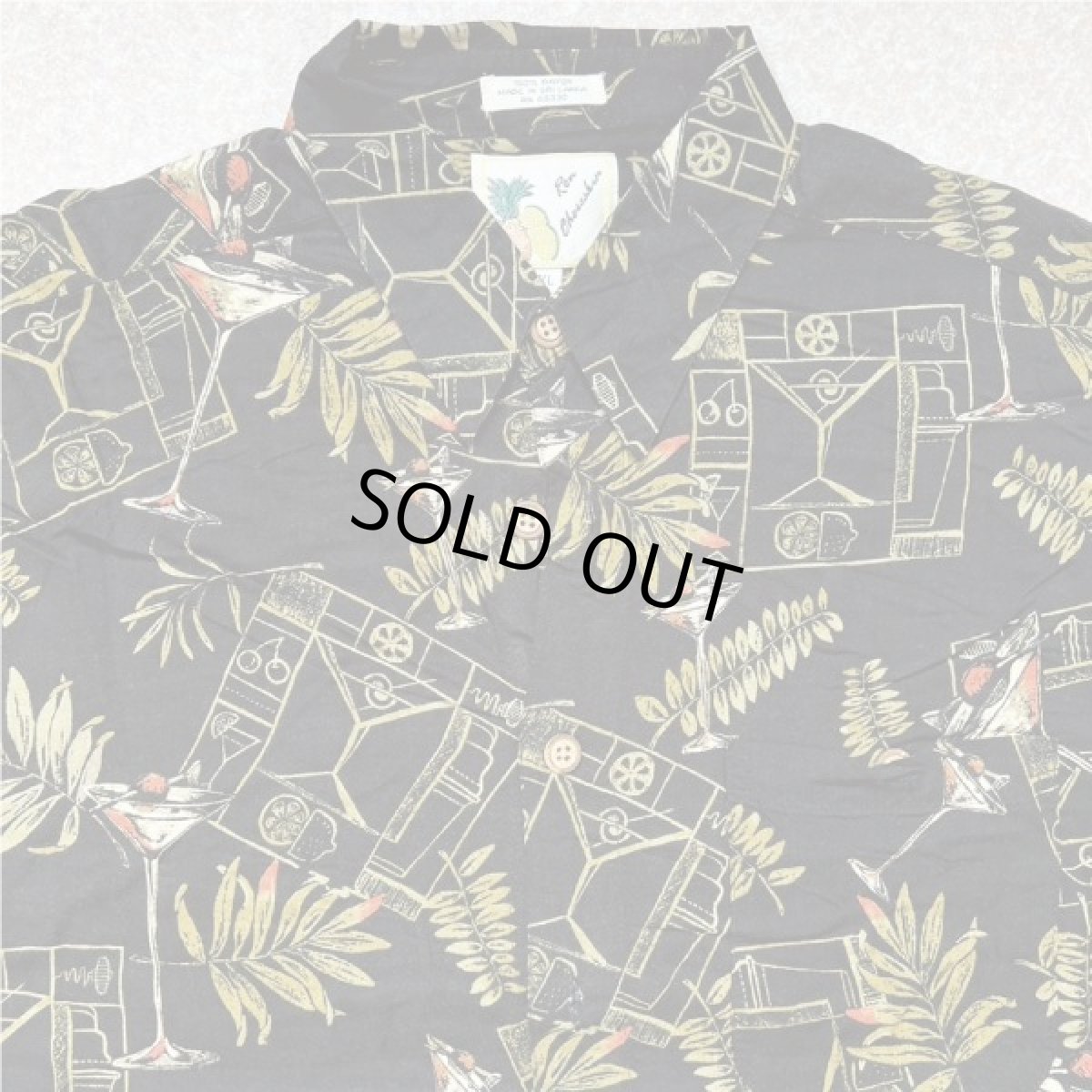 画像3: 「Ron Chereskin(ロン シェレスキン)」ボタニカル柄 カクテル柄 XL アロハシャツ 開襟シャツ (3)