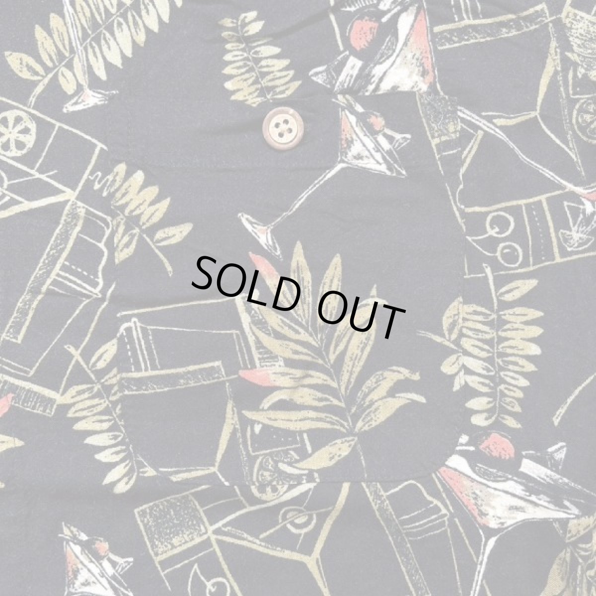 画像7: 「Ron Chereskin(ロン シェレスキン)」ボタニカル柄 カクテル柄 XL アロハシャツ 開襟シャツ (7)