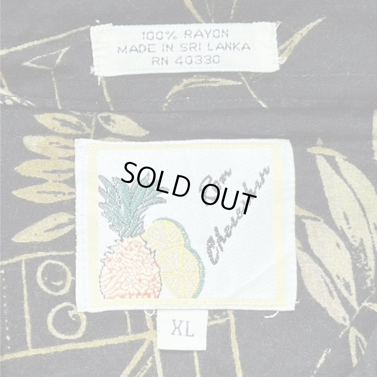 画像8: 「Ron Chereskin(ロン シェレスキン)」ボタニカル柄 カクテル柄 XL アロハシャツ 開襟シャツ (8)