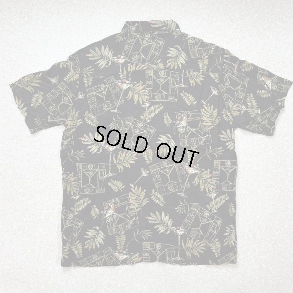 画像10: 「Ron Chereskin(ロン シェレスキン)」ボタニカル柄 カクテル柄 XL アロハシャツ 開襟シャツ (10)