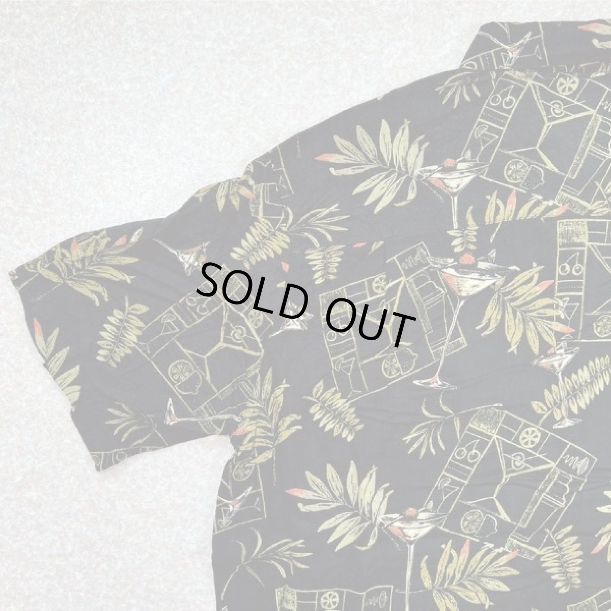 画像11: 「Ron Chereskin(ロン シェレスキン)」ボタニカル柄 カクテル柄 XL アロハシャツ 開襟シャツ (11)