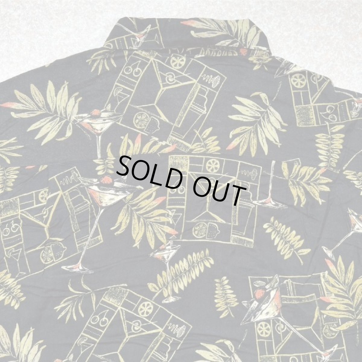 画像12: 「Ron Chereskin(ロン シェレスキン)」ボタニカル柄 カクテル柄 XL アロハシャツ 開襟シャツ (12)