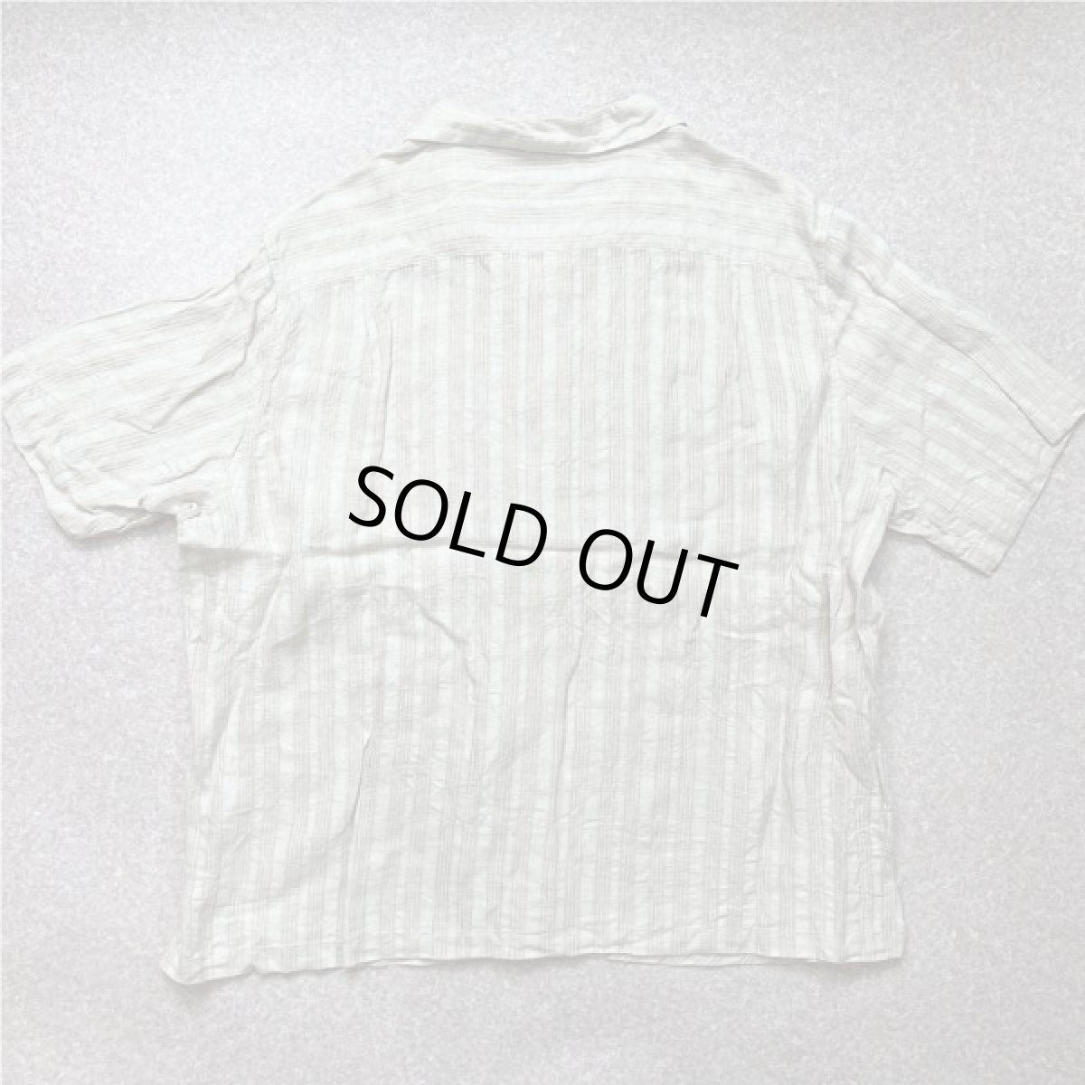 画像10: 「Claiborne(クレイボーン)」斜めチェック柄 XXL リネン 開襟シャツ (10)