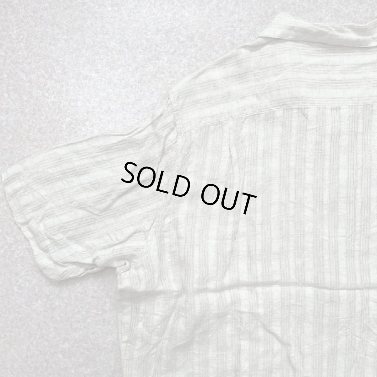 画像11: 「Claiborne(クレイボーン)」斜めチェック柄 XXL リネン 開襟シャツ (11)