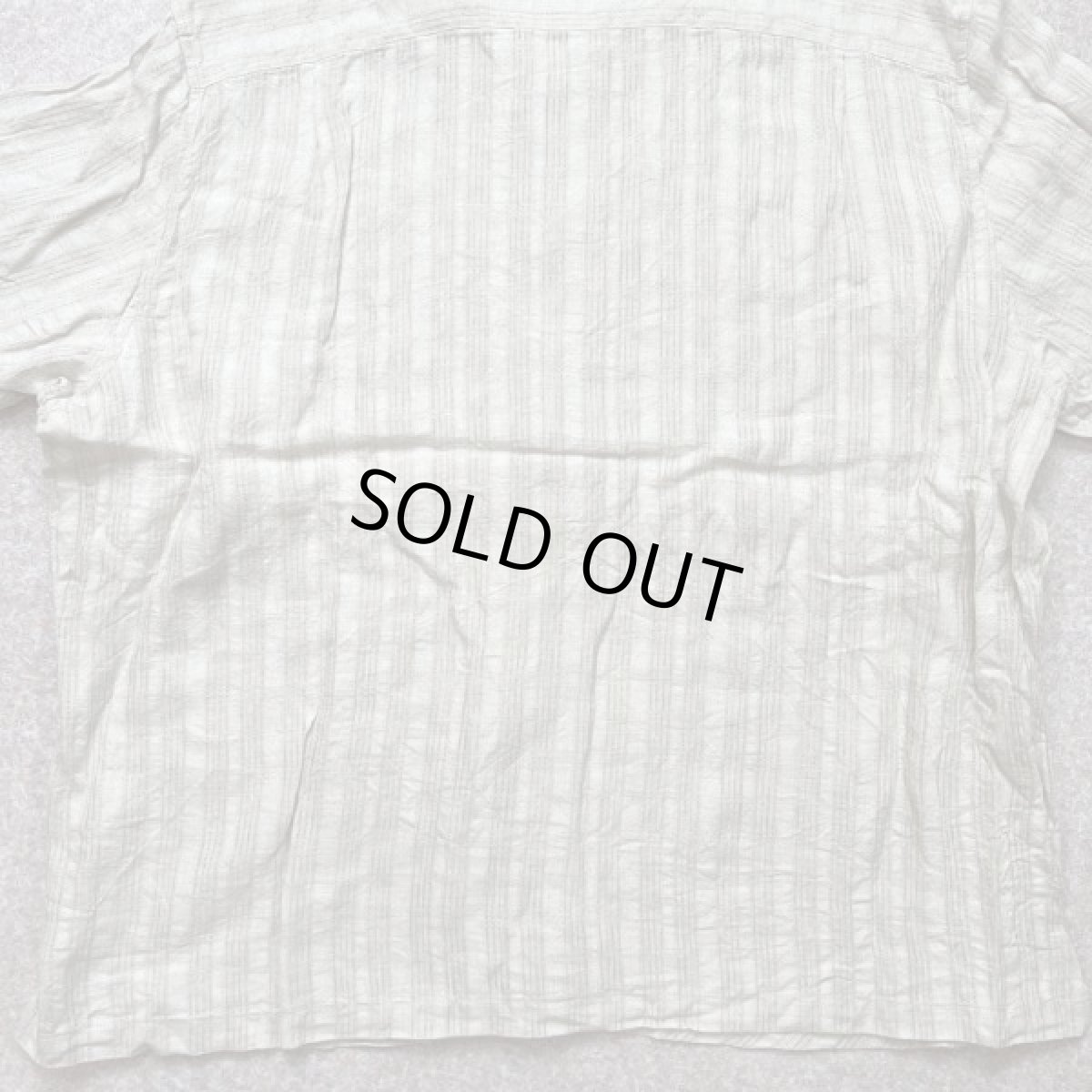 画像14: 「Claiborne(クレイボーン)」斜めチェック柄 XXL リネン 開襟シャツ (14)