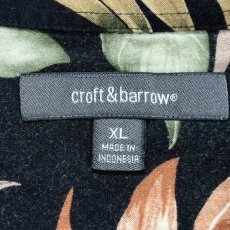 画像7: 「Croft＆Barrow(クラフトアンドバロー)」ボタニカル柄 XL アロハシャツ 開襟シャツ (7)