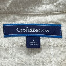 画像8: 「Croft＆Barrow(クラフトアンドバロー)」リネンレーヨン チェック柄 レギュラーカラー 半袖シャツ (8)