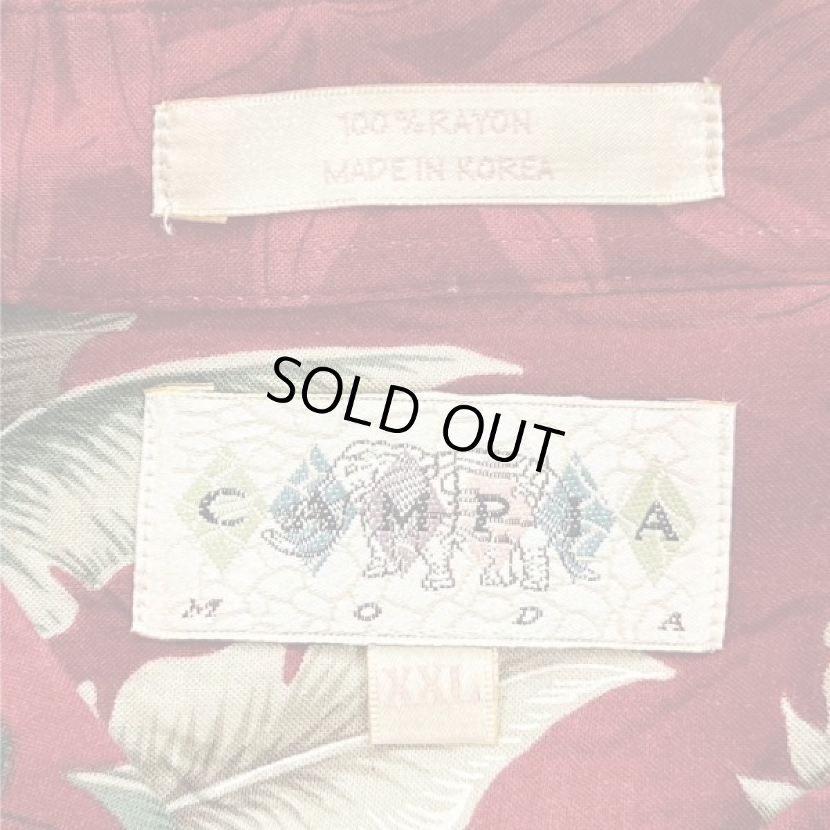 画像8: 「CAMPIA MODA(カンピア モダ)」ボタニカル柄 カヤック XXL レーヨン レギュラーカラー 半袖シャツ (8)