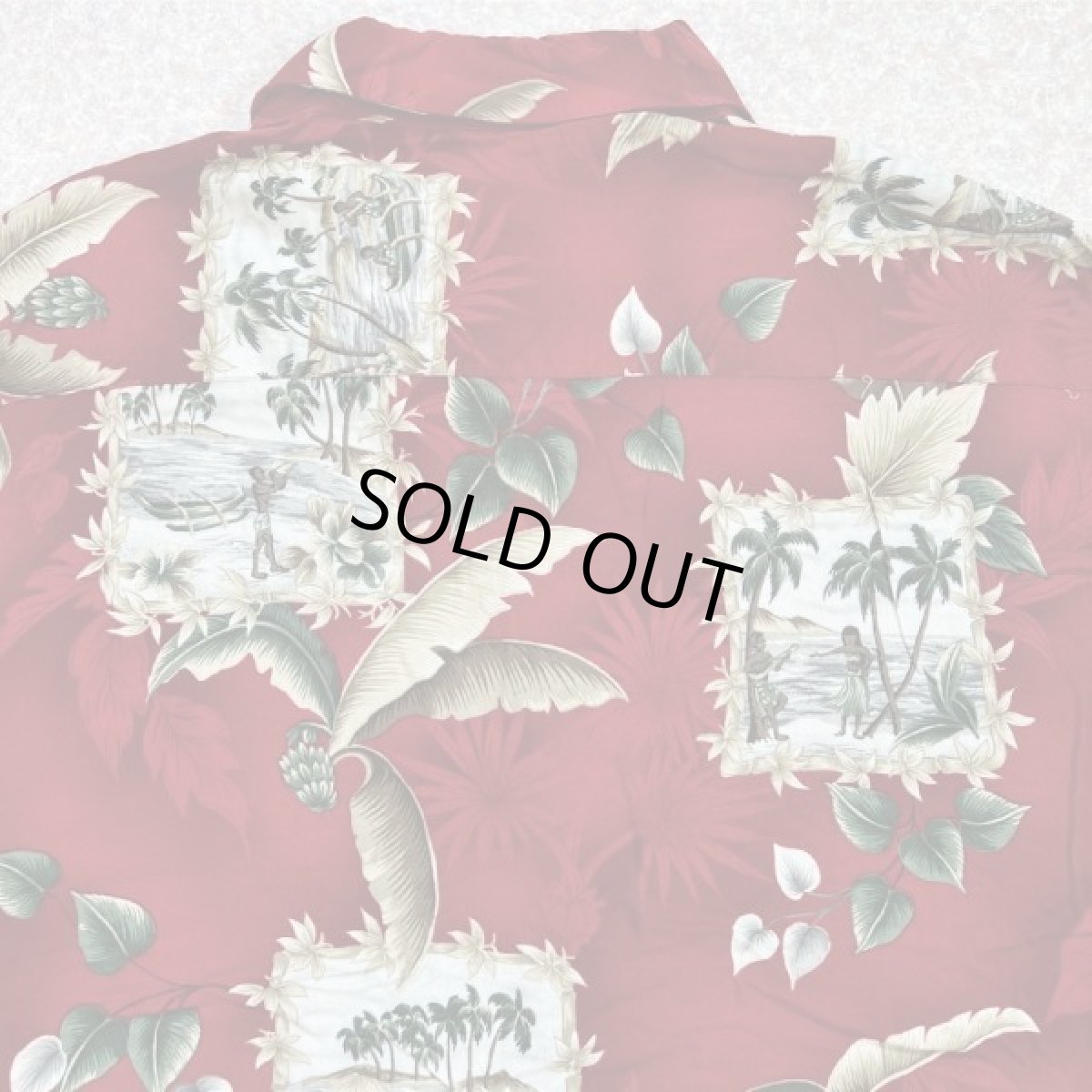 画像12: 「CAMPIA MODA(カンピア モダ)」ボタニカル柄 カヤック XXL レーヨン レギュラーカラー 半袖シャツ (12)