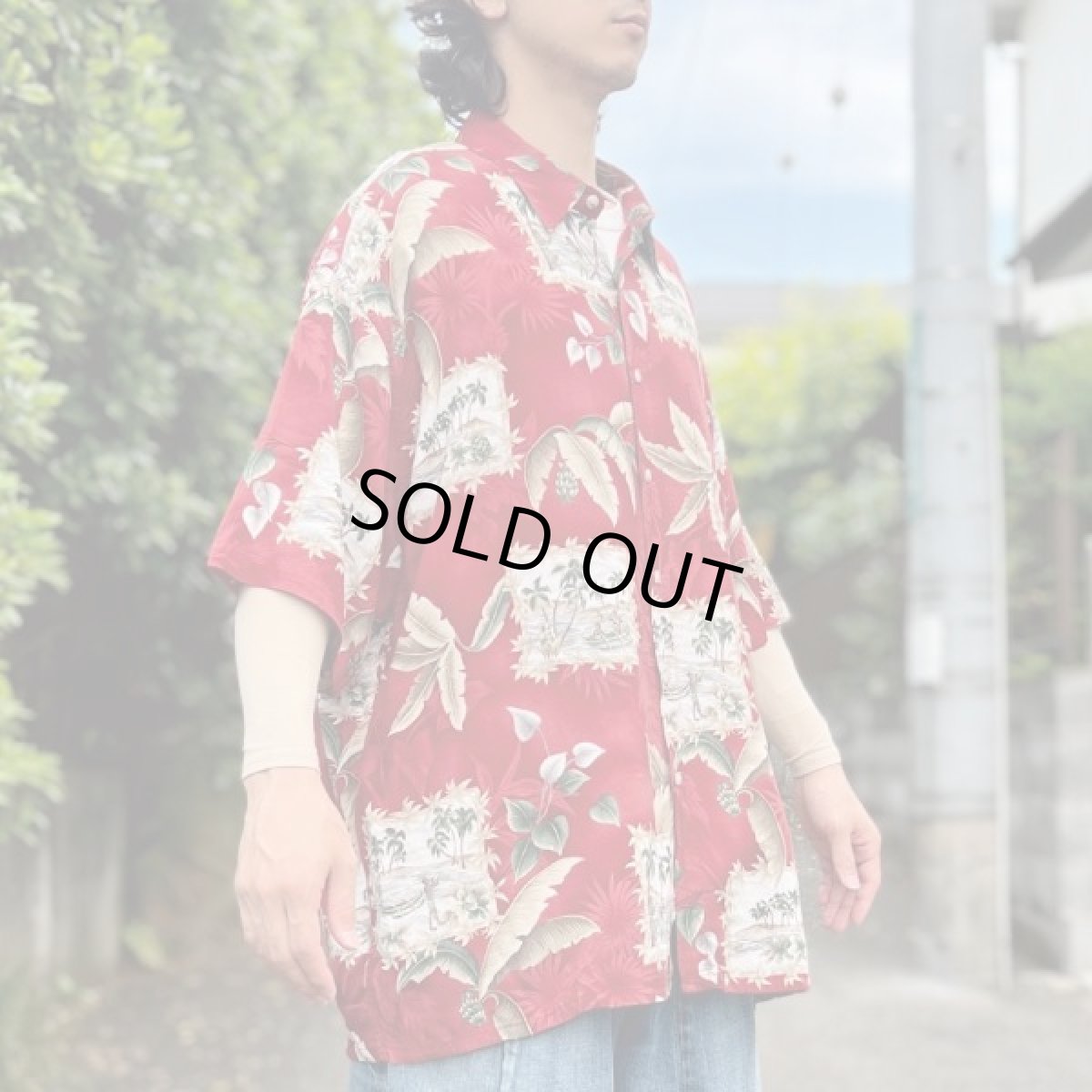 画像17: 「CAMPIA MODA(カンピア モダ)」ボタニカル柄 カヤック XXL レーヨン レギュラーカラー 半袖シャツ (17)