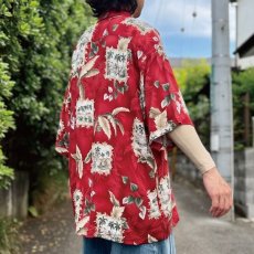 画像19: 「CAMPIA MODA(カンピア モダ)」ボタニカル柄 カヤック XXL レーヨン レギュラーカラー 半袖シャツ (19)