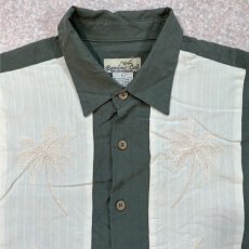 画像3: 「Bamboo Cay(バンブーケイ)」パームツリー刺繍 オープンカラーシャツ 開襟シャツ キューバシャツ (3)