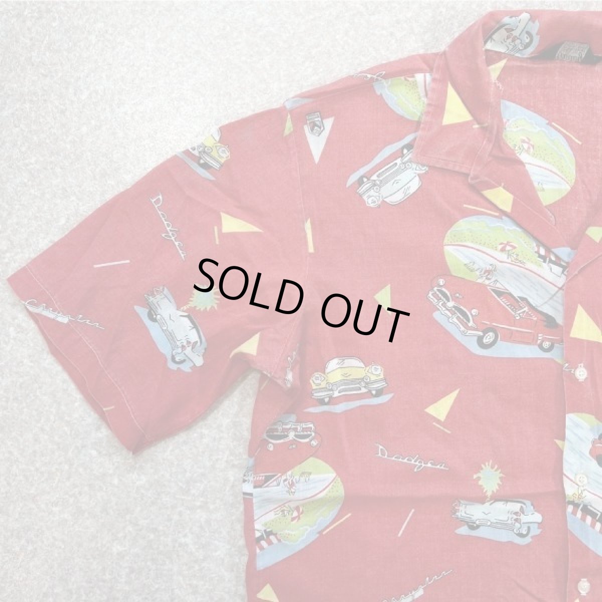 画像2: 「Harwyn(ハーウィン)」車柄 クラシックカー オールドカー キャデラック アロハシャツ 開襟シャツ (2)