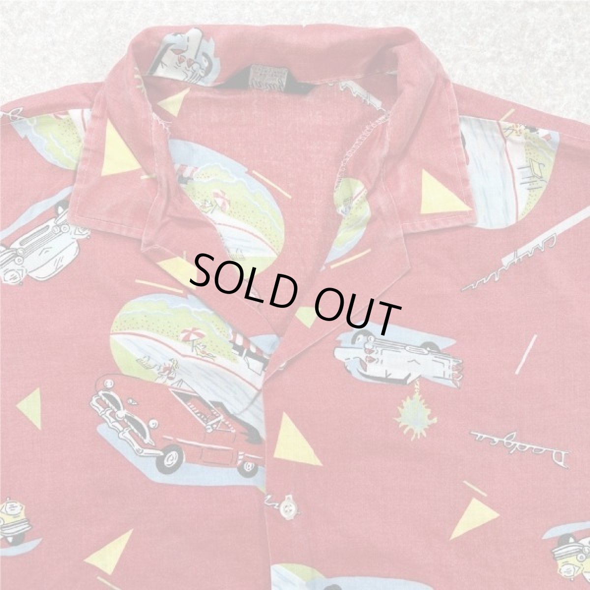 画像3: 「Harwyn(ハーウィン)」車柄 クラシックカー オールドカー キャデラック アロハシャツ 開襟シャツ (3)