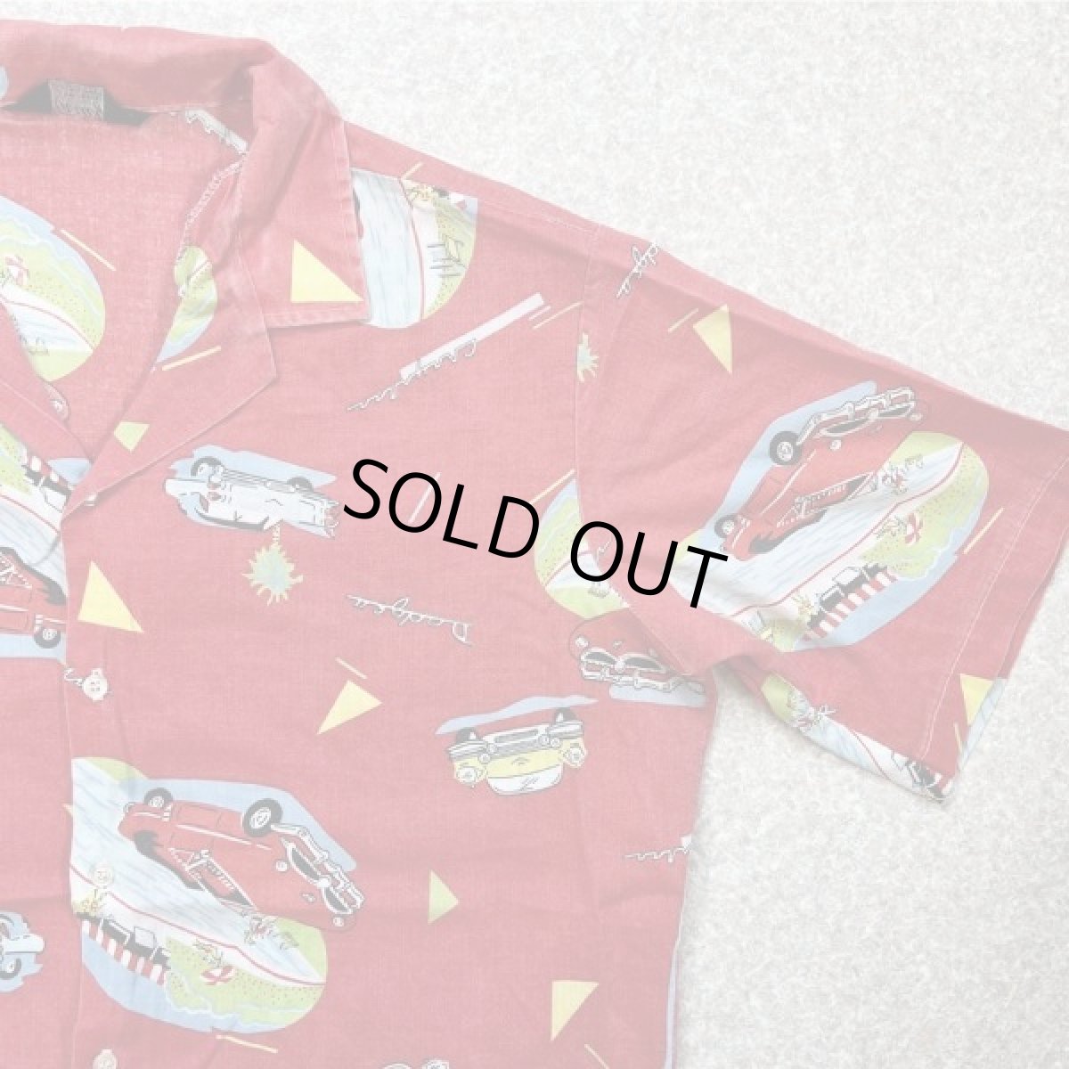 画像4: 「Harwyn(ハーウィン)」車柄 クラシックカー オールドカー キャデラック アロハシャツ 開襟シャツ (4)