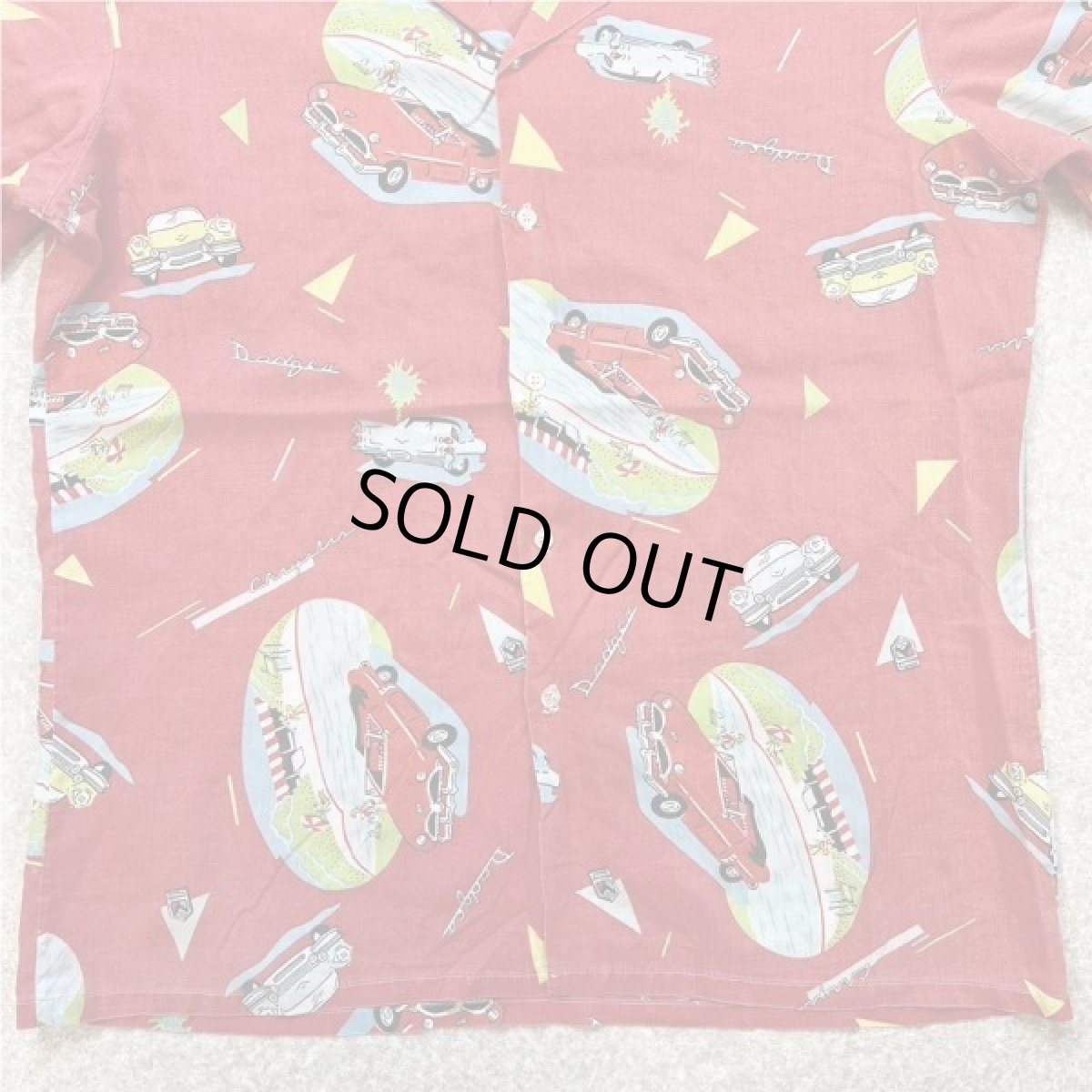 画像5: 「Harwyn(ハーウィン)」車柄 クラシックカー オールドカー キャデラック アロハシャツ 開襟シャツ (5)