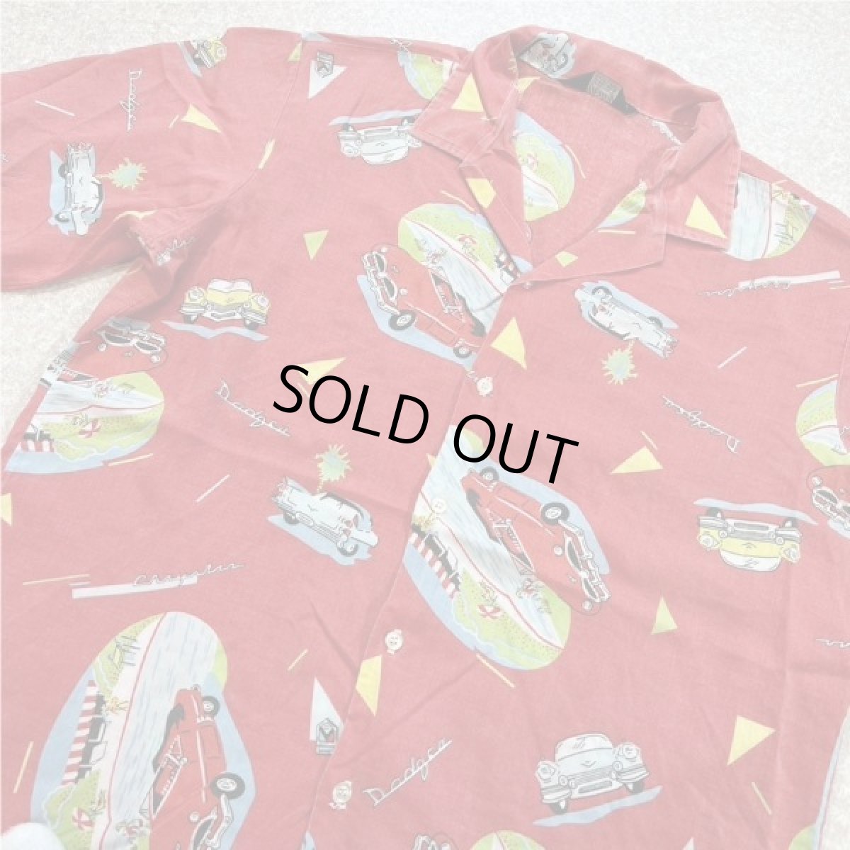 画像15: 「Harwyn(ハーウィン)」車柄 クラシックカー オールドカー キャデラック アロハシャツ 開襟シャツ (15)