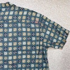画像13: 「J.Ferrar(ジェイフェラー)」小紋柄 2XLT レーヨン レギュラーカラー 半袖シャツ (13)