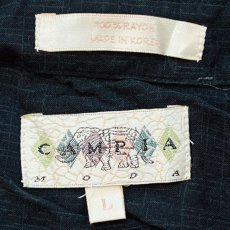 画像7: 「CAMPIA MODA(カンピア モダ)」パームツリー柄 オープンカラーシャツ 開襟シャツ キューバシャツ (7)