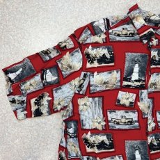画像2: 「Puritan(ピューリタン)」フォトコラージュ風 レーヨン レギュラーカラー 半袖シャツ (2)