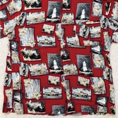 画像5: 「Puritan(ピューリタン)」フォトコラージュ風 レーヨン レギュラーカラー 半袖シャツ (5)