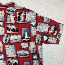 画像13: 「Puritan(ピューリタン)」フォトコラージュ風 レーヨン レギュラーカラー 半袖シャツ (13)